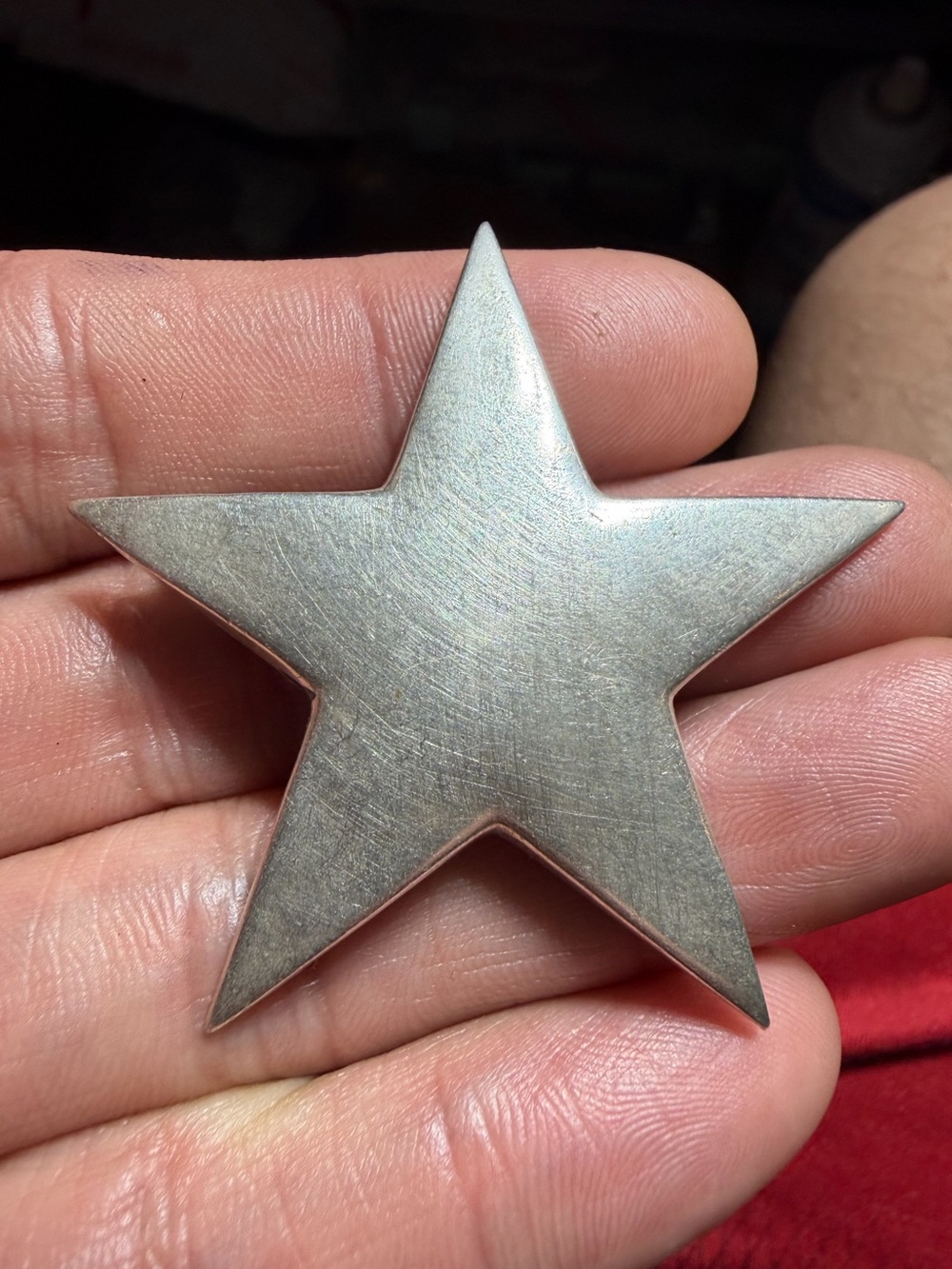 Vintage 925 Sterling Silver Thailand Five Point Star pendant